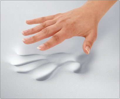 Lasting Impression memory foam handprint