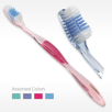 Crystal soft assorted colors Adult bulk toothbrushes