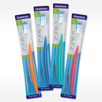 Designer blister packaging assorted colors SILHOUETTE compact bulk toothbrushes