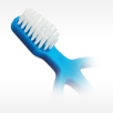 soft bristles of infant toothbrush