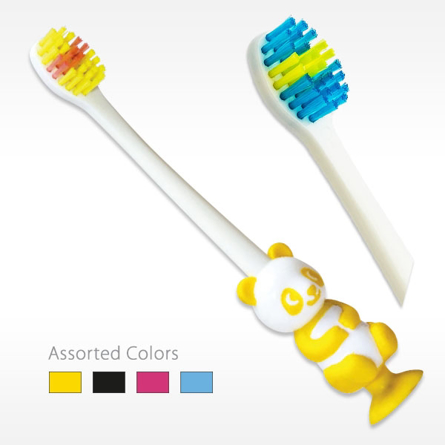 LIL PANDA Bulk TOOTHBRUSH with suction cup base