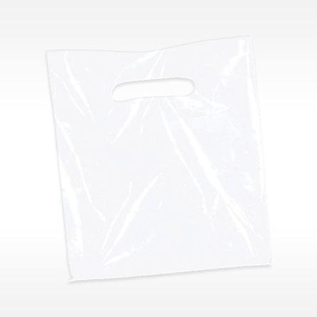 White Goodie Bag - 8" x 9" - 100 Bags