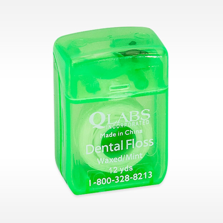 Green Mint Patient sized waxed bulk dental floss personalized floss