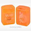 Personalization custom imprint on Orange waxed travel sized bulk dental floss unflavored