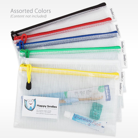 SmileCase 6" Dental Supply Bag - Assorted Colors - 288 CT
