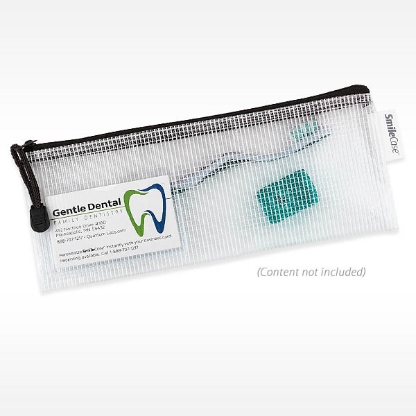 Wholesale Dental & Patient Hygiene Supplies SMILE CASE 4" Dental Supply Bag, Black 288 Bags