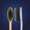 ultra fine soft bristles of eurotech flossing charcoal toothbrush