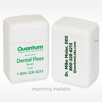 	customer personalized imprint white patient size bulk dental floss for trial or giveaway travel size unflavored