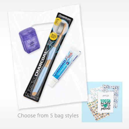 Value Kit Toothbrush Bundle with Pro Blister Packed Toothbrush Patient Floss and Quantum Fresh Mint Toothpaste