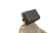 MediPosture Black 3.5 inch memory foam dental headrest MDC101 on procedure chair
