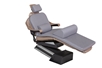 Gray MediPosture 4 Piece Memory Foam Dental Chair Overlay System with 3/5" Classic Memory Headrest MDC703-MDC103