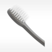 Close up of fine flossing bristles Soft Euro Tech Compact Head Bulk Toothbrush for Junior and Adult