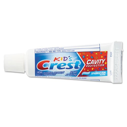 KCREST kids Crest Sparkle Toothpaste Bulk Professional unboxed .85 oz travel size PG 3700040159