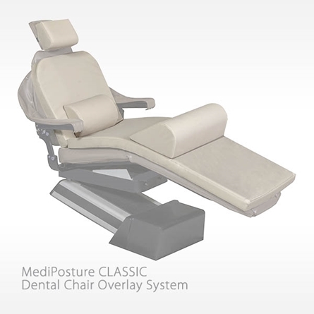 MediPosture Memory Foam Overlay System with 3.5 inch classic headrest
