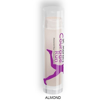 Almond clear tube personalized lip balm with custom label