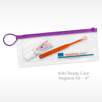 Kids Ready Care Dental Kit with Toothbrush Toothpaste in a reusable bag