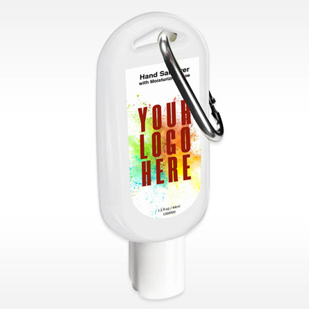 PERSONALIZED GEL HAND SANITIZER  with CARABINER
