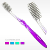 Nano Silver Care Toothbrush Bulk Toothbrush in case of 72 with silver infused feathers bristles
