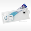 Smile Case 4" White Zipper Supply Bags - 288 Patient Supply Bags Per Case