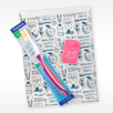 dental toothbrush bundle with paper goodie bag