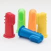 Silicone Infant Finger Brush 5 assorted colors red green orange blue and yellow