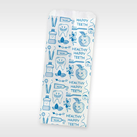 Paper Pharmacy Bag Happy Teeth - 500 CT