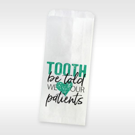 Paper Pharmacy Bag Tooth Be Told - 500 CT