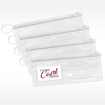 4" CLEAR TOOTHcase Bag - With Pocket