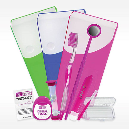9-piece ortho hygiene essentials kit Dr. Fresh Orthodontic Box Kit 