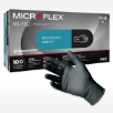 ansell microflex black nitriel exam glove midknight touch