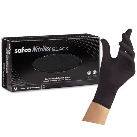 Picture of Safco Nitrilex Black Gloves - 200/bx