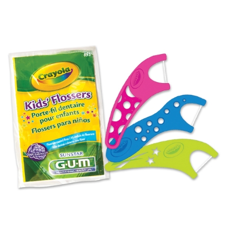 Picture of GUM® Crayola™ Kids' Flossers - 48/box