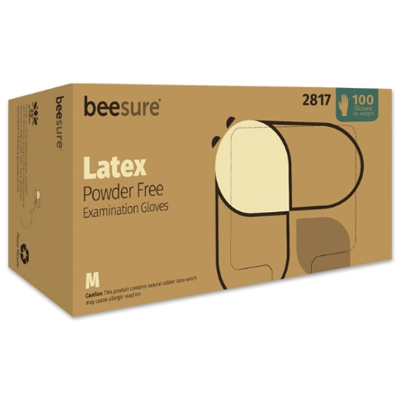 Picture of BeeSure® Latex Gloves - 100/bx